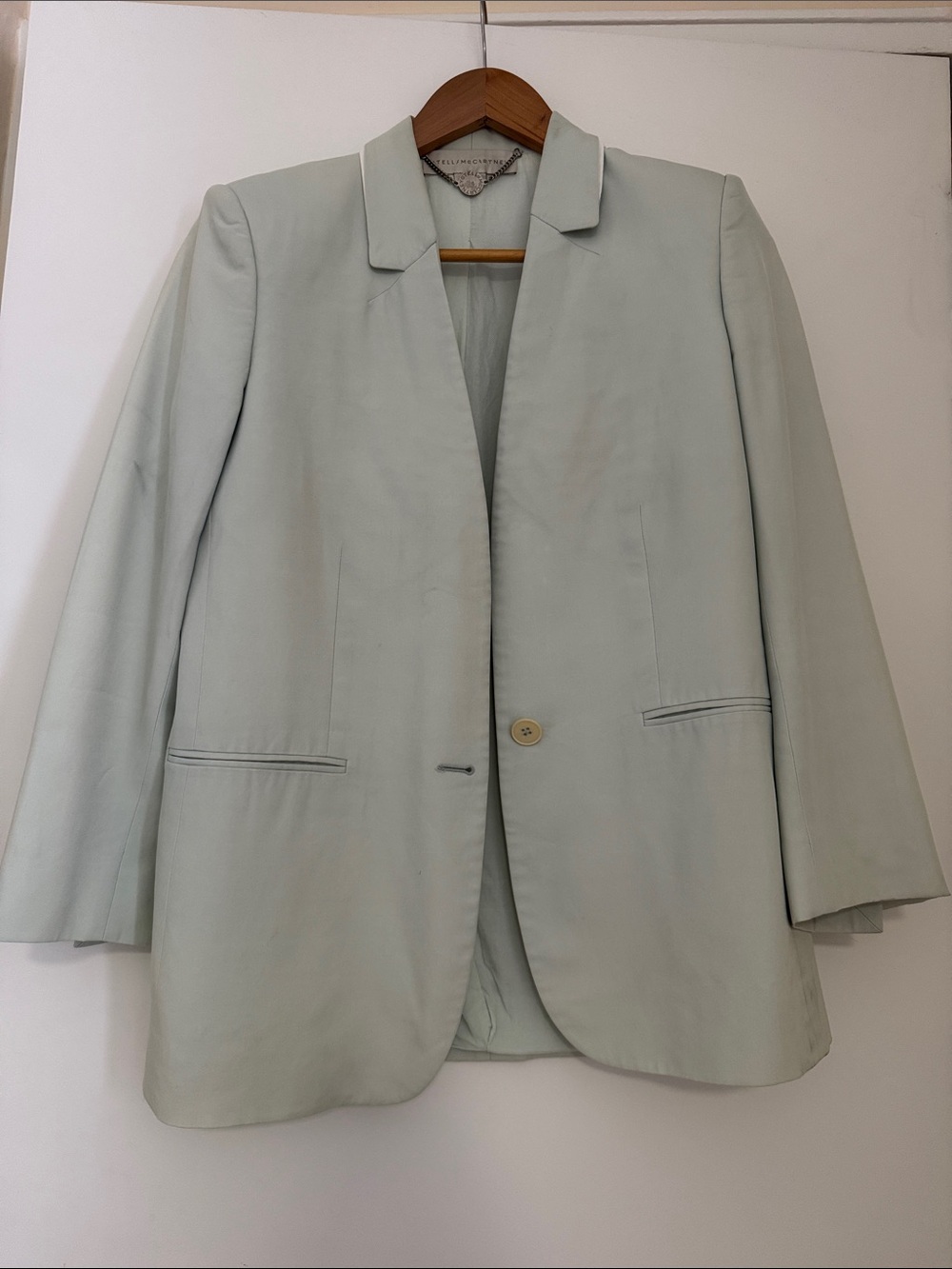 Stella McCartney Mint Single-Button Blazer